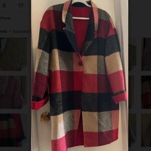 Luii Reversible, Wool Coat - EUC